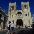 Oscar y Nieves en la catedral de Lisboa