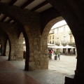 Plaza porticada en Besalú