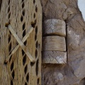 Puerta de madera de Cactus