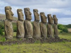 Moai en Ahu akivi