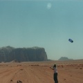 Volando la comenta en el Wadi Rum