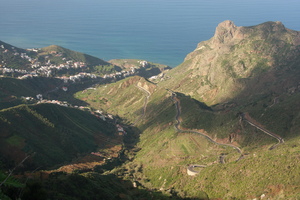 Carretera de Taganana desde el Bailadero